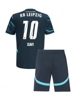 RB Leipzig Xavi Simons #10 Ausweichtrikot für Kinder 2024-25 Kurzarm (+ Kurze Hosen)